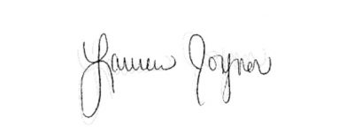 Signature for Lauren Joyner, Dance Project Executive Director.